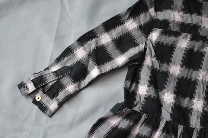 Robe chemise carreaux Orchestra fille 4 ans Noir/Blanc - photo numéro 3