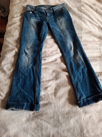 Jean bonobo bleu clair bas évasé taille 40