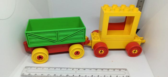 Wagon et remorque lego duplo vintage - photo numéro 10