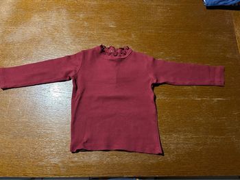 T-shirt manche longue bordeaux