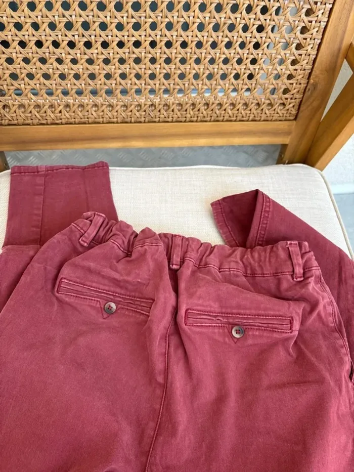 Chino rouge bordeaux - photo numéro 7