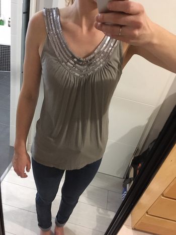 Top gris taille s
