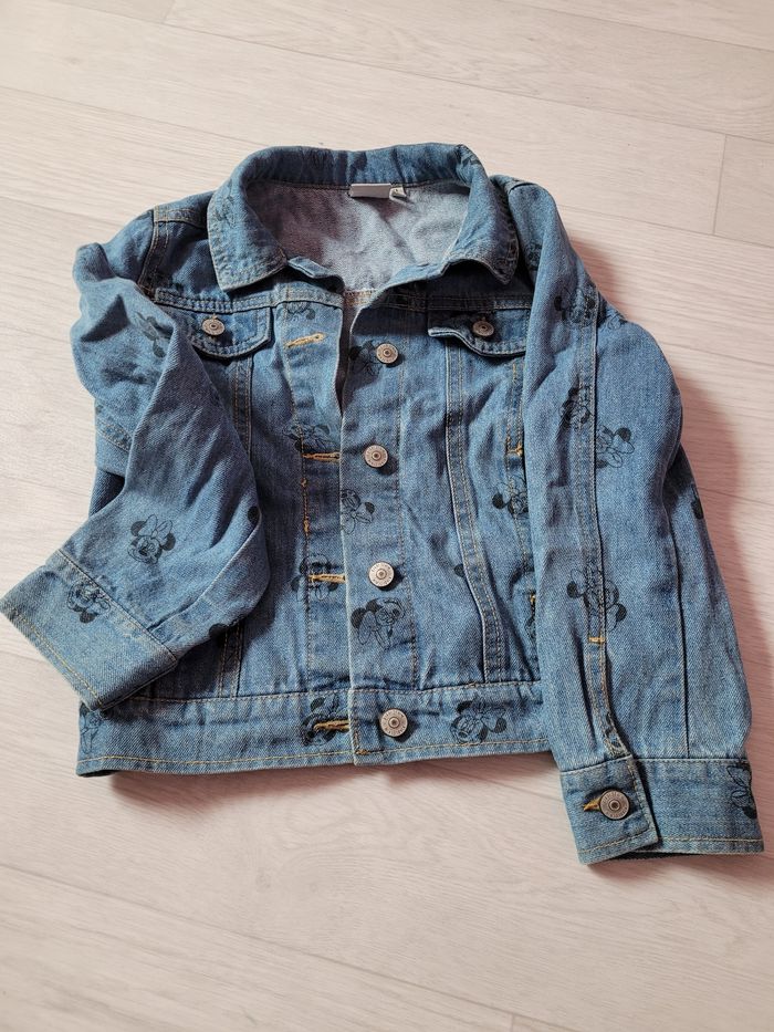 Veste jean minnie - photo numéro 2
