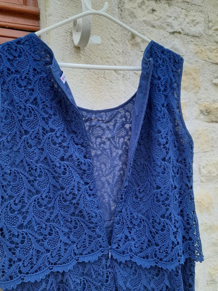 Robe longue dentelle bleue - photo numéro 6