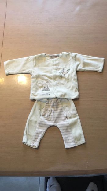 Ensemble bébé garçon tout simplement 1 mois vert pâle