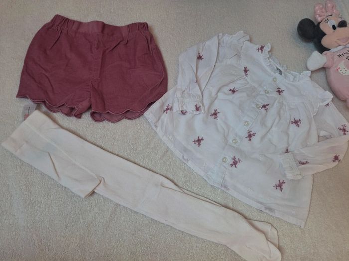 Ensemble collant , short , blouse