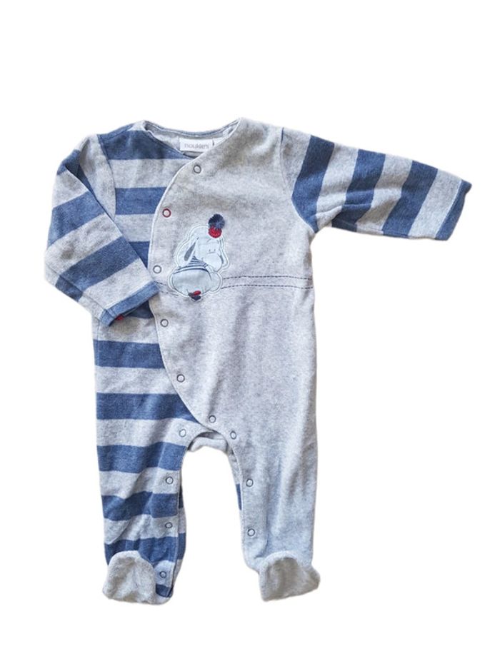 Noukie's - Grenouillère / pyjama une pièce / dors bien en velours (6 mois)