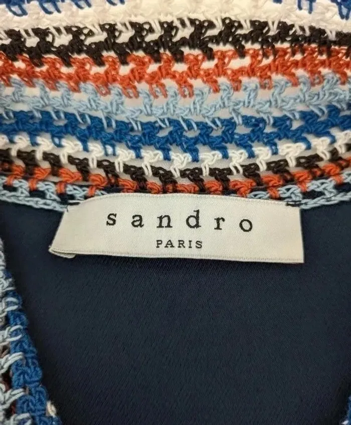 Robe d'été marine - Sandro - taille 2 - photo numéro 4