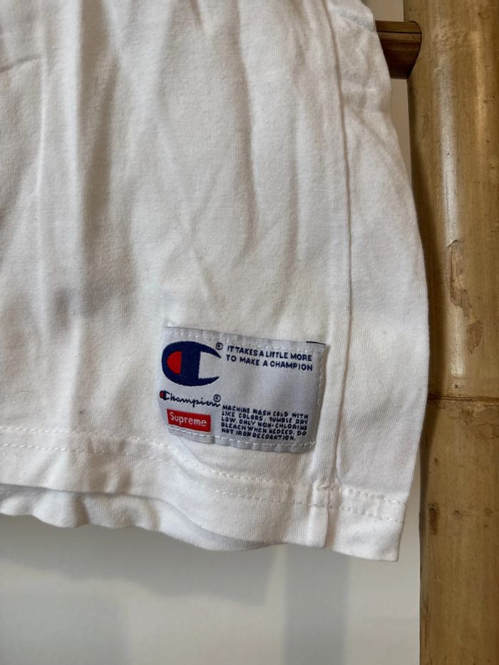 Tee shirt Champion X Suprême - photo numéro 2