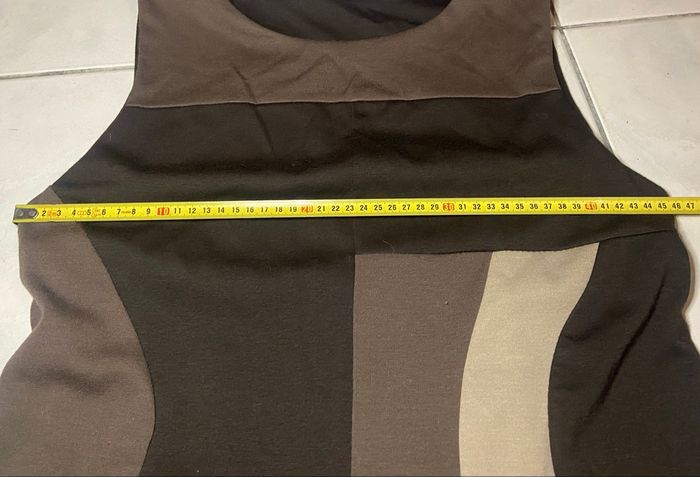 Robe chic marron et beige - photo numéro 3