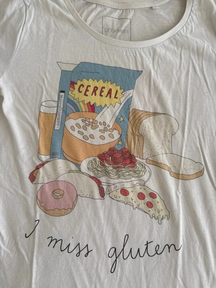 Tes shirt I miss gluten pour les sans gluten - photo numéro 2