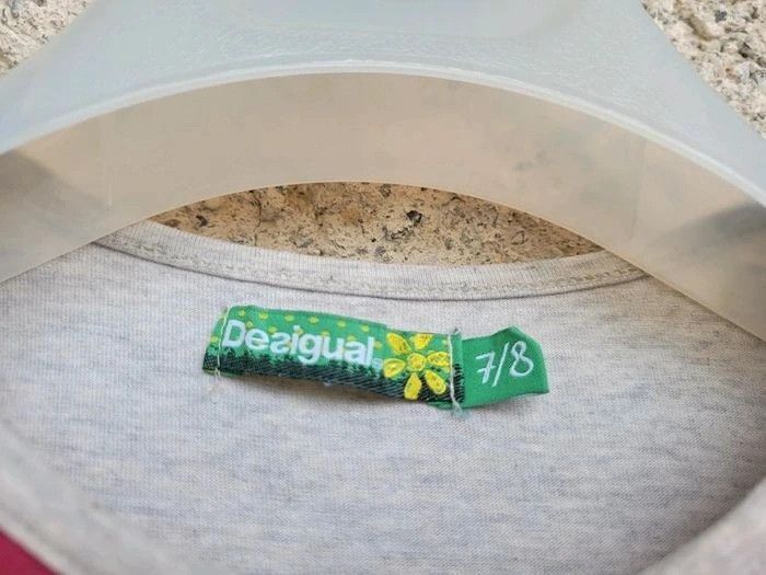 Joli tee-shirt manches longues Desigual, crème et tons roses, 7/8 ans - photo numéro 6