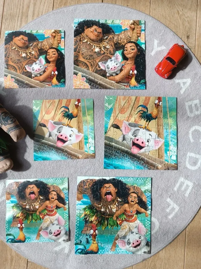 Lot Vaiana 🧩 puzzle et Peluche Maui Disney - photo numéro 6