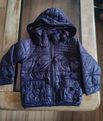 Manteau couleur Aubergine 2/3 ans Zara