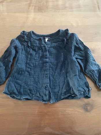 Chemise gaz de coton okaidi 5 ans