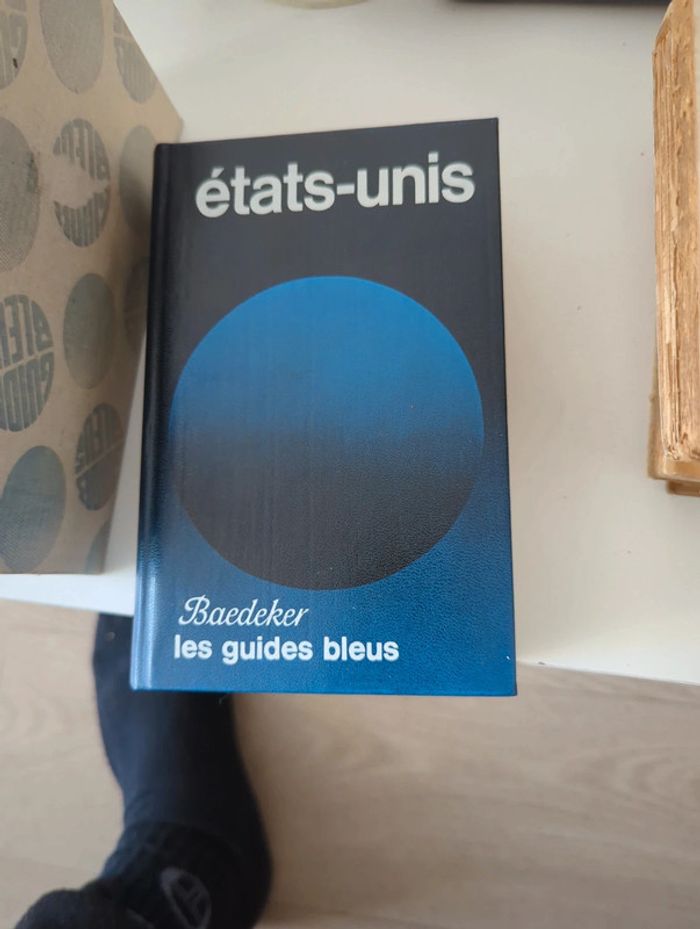 Guide bleus états-unis avec la carte de 1980