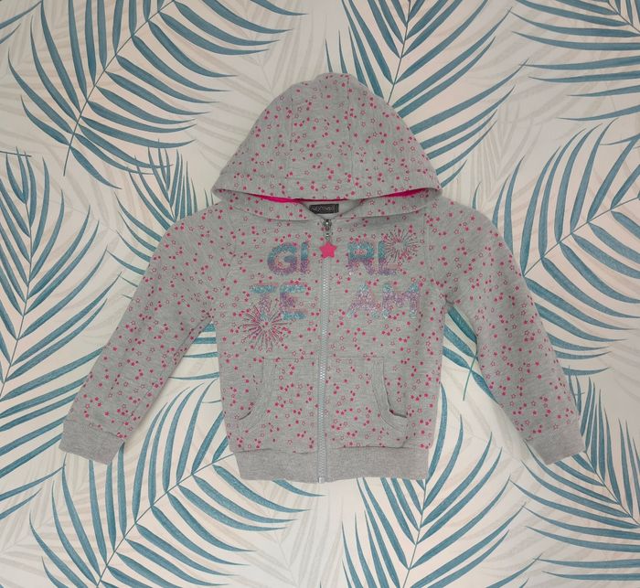 🌸 Veste sweat zippée à capuche - In Extenso - 6 ans 🌸