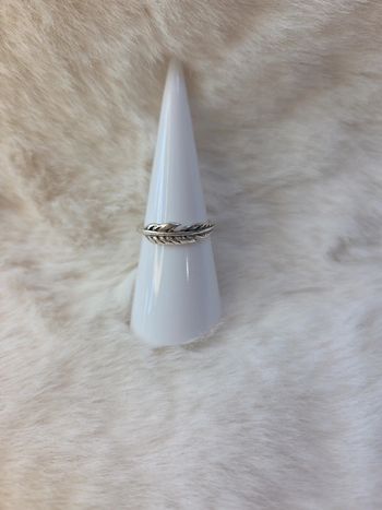 Bague en acier inoxydable argenté