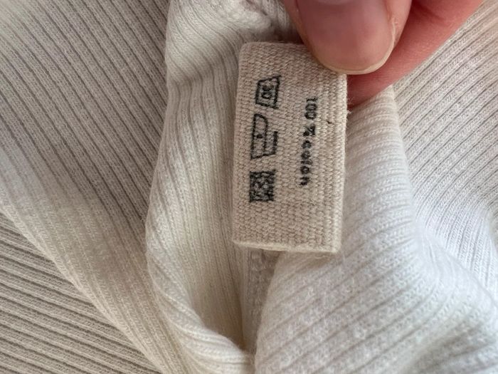 Ay the label top côtelé Billie blanc taille S - photo numéro 9