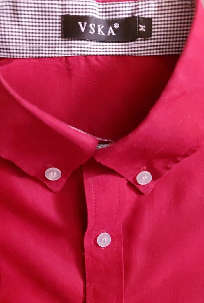 Chemise homme bordeaux - photo numéro 6