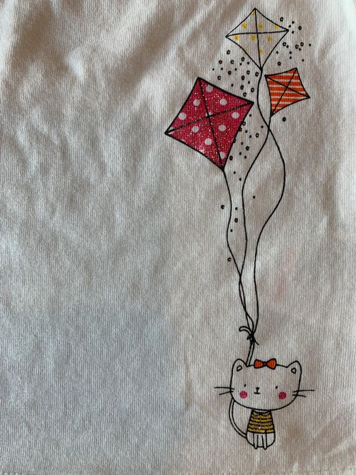 Ensemble Tee-shirt Grain de Blé Jeans 3 Pommes Bleu & Bleu Marine 6M - photo numéro 4