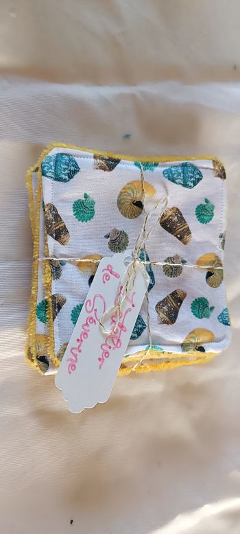 Lot de 5 lingettes lavables