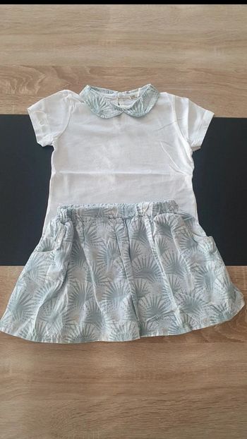 Ensemble tee-shirt et jupe 3 ans