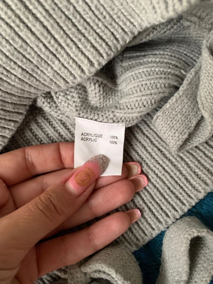 Pull gris - photo numéro 3