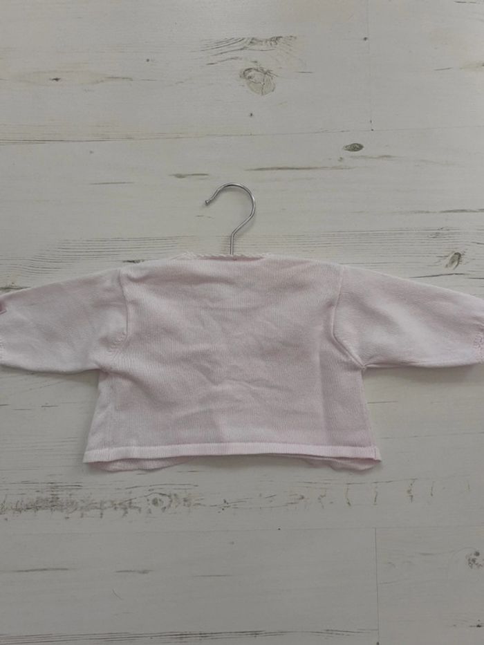 Gilet fille naissance rose 100 pourcent coton Miniman - photo numéro 3