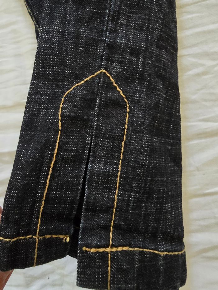 capri jeans jort rétro pin-up neuf 🍒Vintage 90🍒taille 42/44 - photo numéro 9