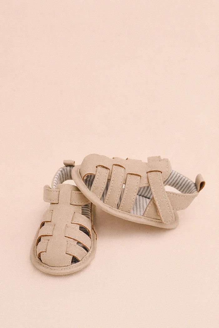 💚Sandales bébé grise – souples, confortables et estivales