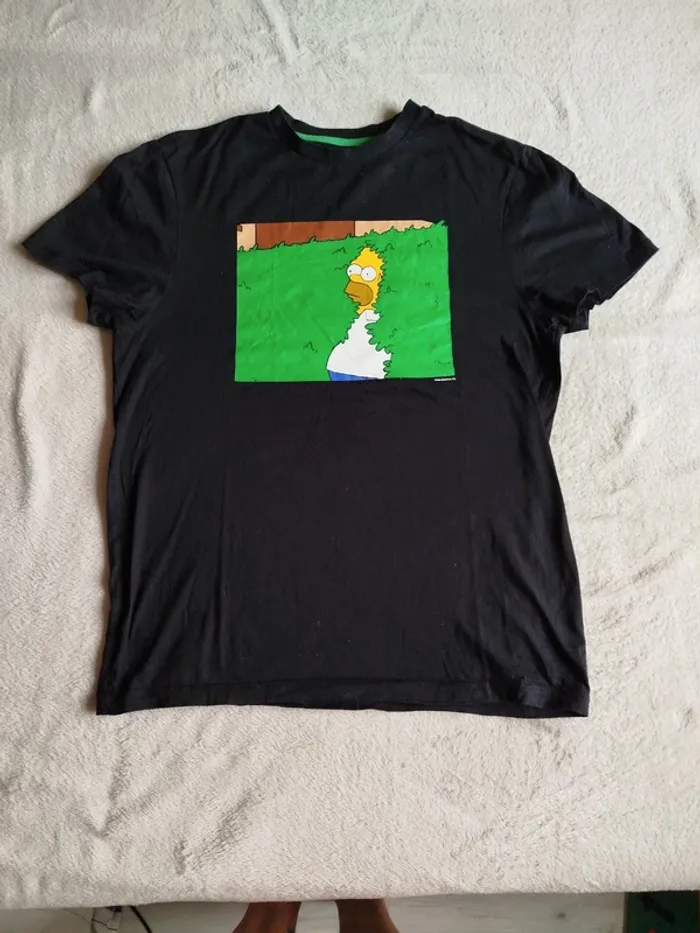 T-shirt noir homme The Simpsons Primark taille M - photo numéro 3