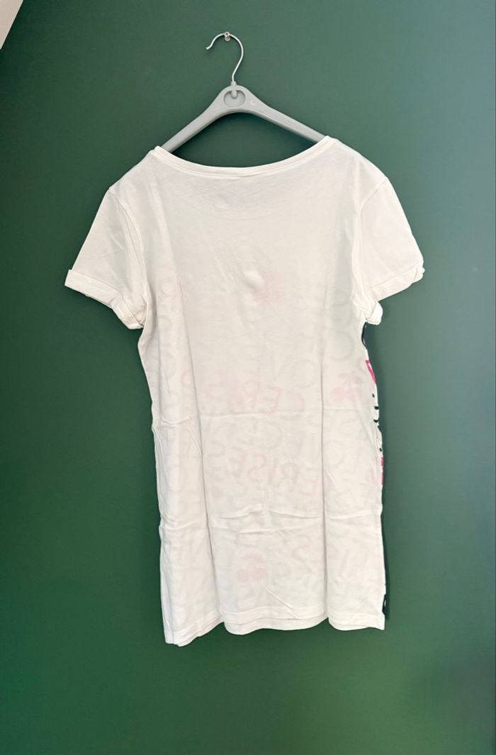 👚 Tunique femme Le Temps des Cerises – taille S – blanche imprimée – TBE - photo numéro 4