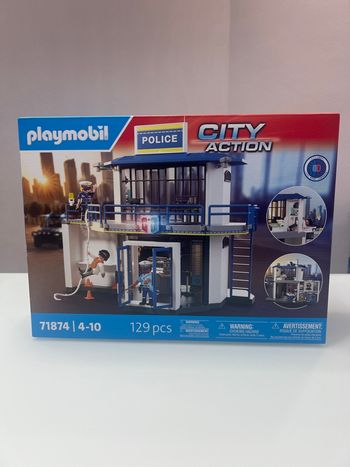 Playmobil 71874 City Action Poste de Police avec Salle de recherches