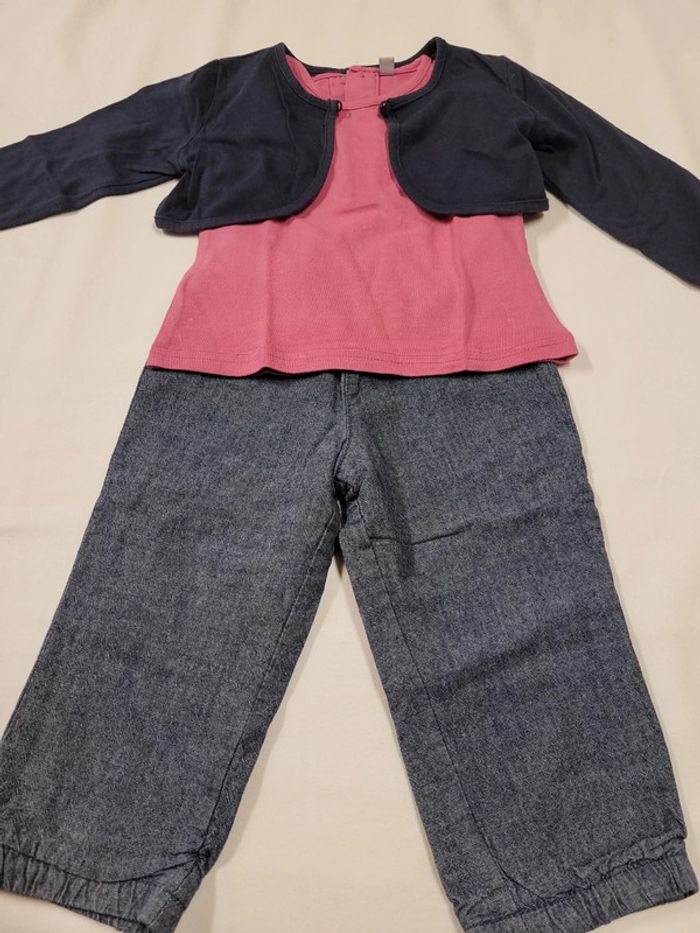 Ensemble 3 pièces fille 18mois