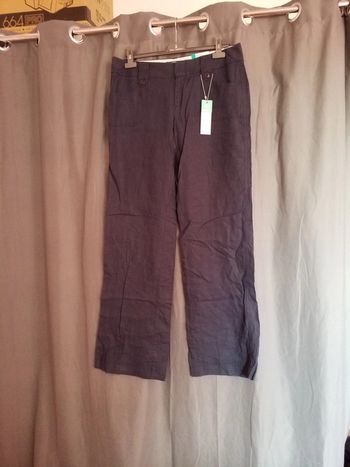 Pantalon lin esprit t fr44 neuf