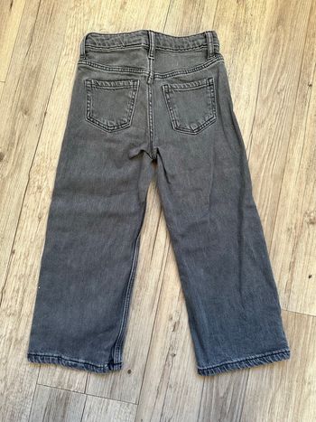 Jean gris très foncé Wide leg 3/4 ans H&M fille 