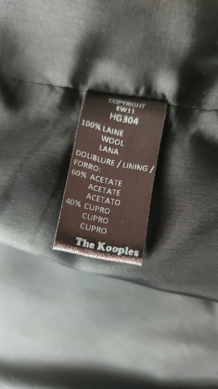 Veste gilet de costume top noir surchermise homme The Kooples taille 48 - photo numéro 6