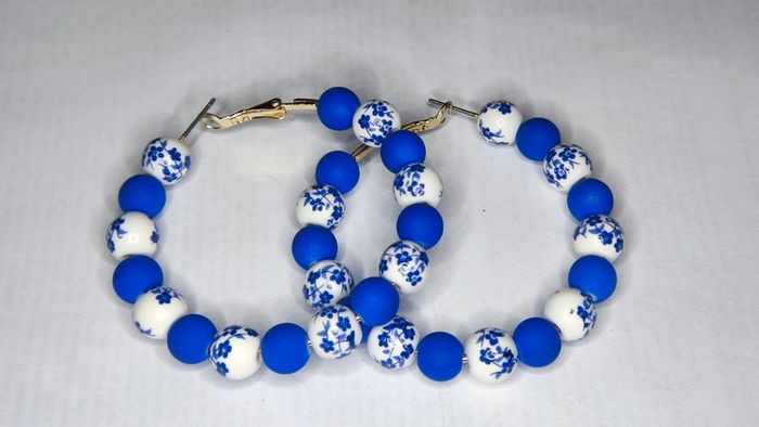 Créoles en céramique - photo numéro 2