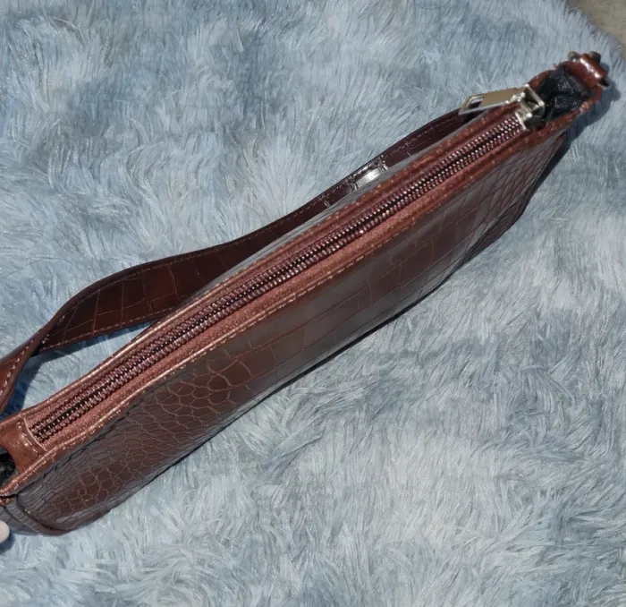 sac pochette simili marron - photo numéro 7