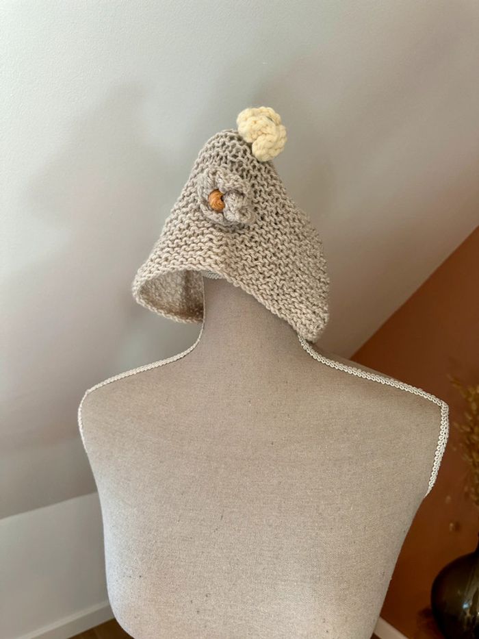 🍁 Bonnet gris fait main 🍁