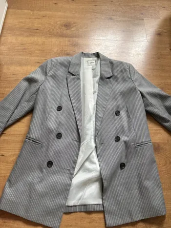 Blazer gris rayé