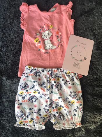 Ensemble tee shirt + shirt Marie