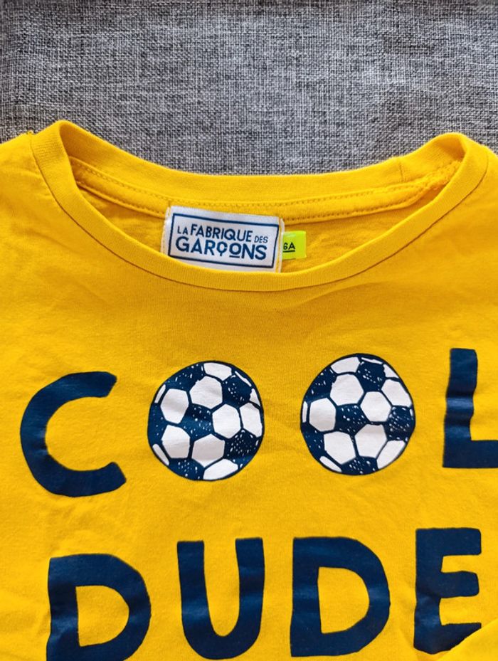 Tee-shirt foot la fabrique des garçons 6 ans - photo numéro 2