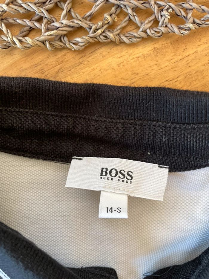 Polo Hugo boss taille 14 ans noir - photo numéro 2