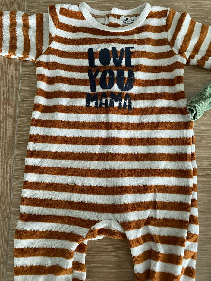 Pyjama velours 9 mois - photo numéro 2