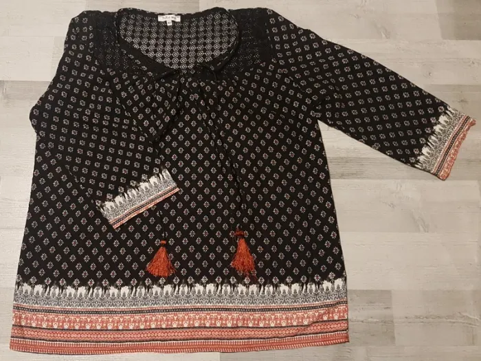 Blouse manches 3/4 - Pur et simple - T.40