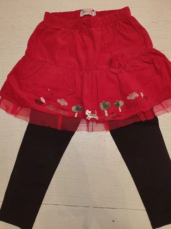 2 en 1 jupe tulle avec legging 4 ans