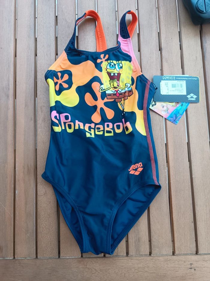 Maillot bob l'éponge Arena 6-7ans