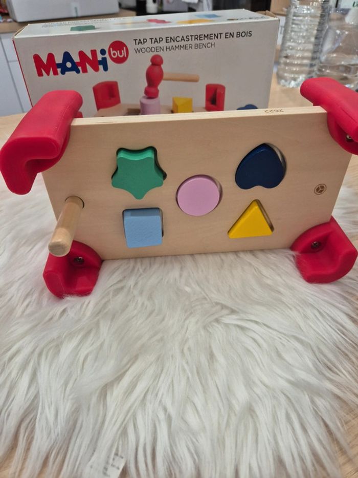 🔨 Jeu d'encastrement en bois avec marteau Oxybul - photo numéro 9